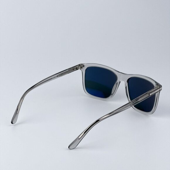 Prada Men BRAND NEW Sunglasses Grey Crystal Blue Rectangle PR18WS U430A9 - Picture 6 of 11